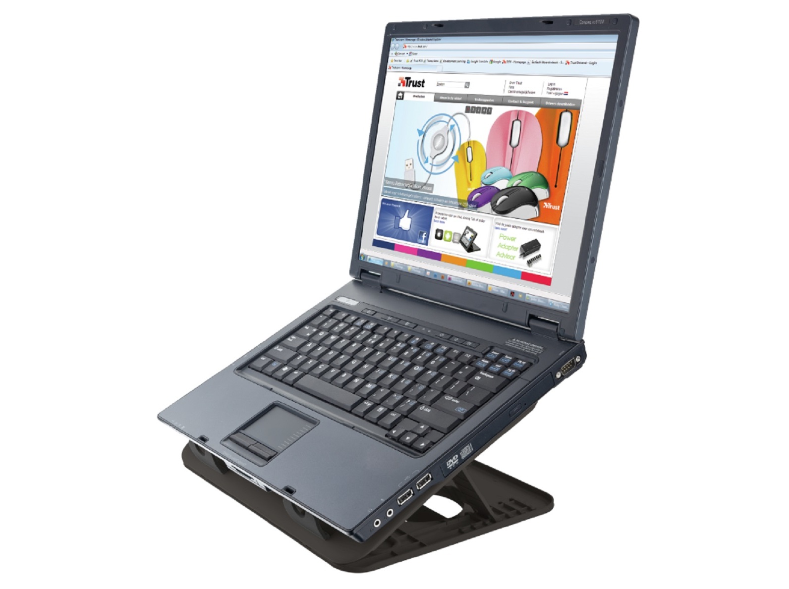 SUPORTE PORTÁTIL TRUST CYCLONE COOLING STAND 16''