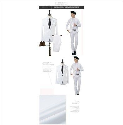 Oeps - Set: effen blazer + slim-fit pantalon