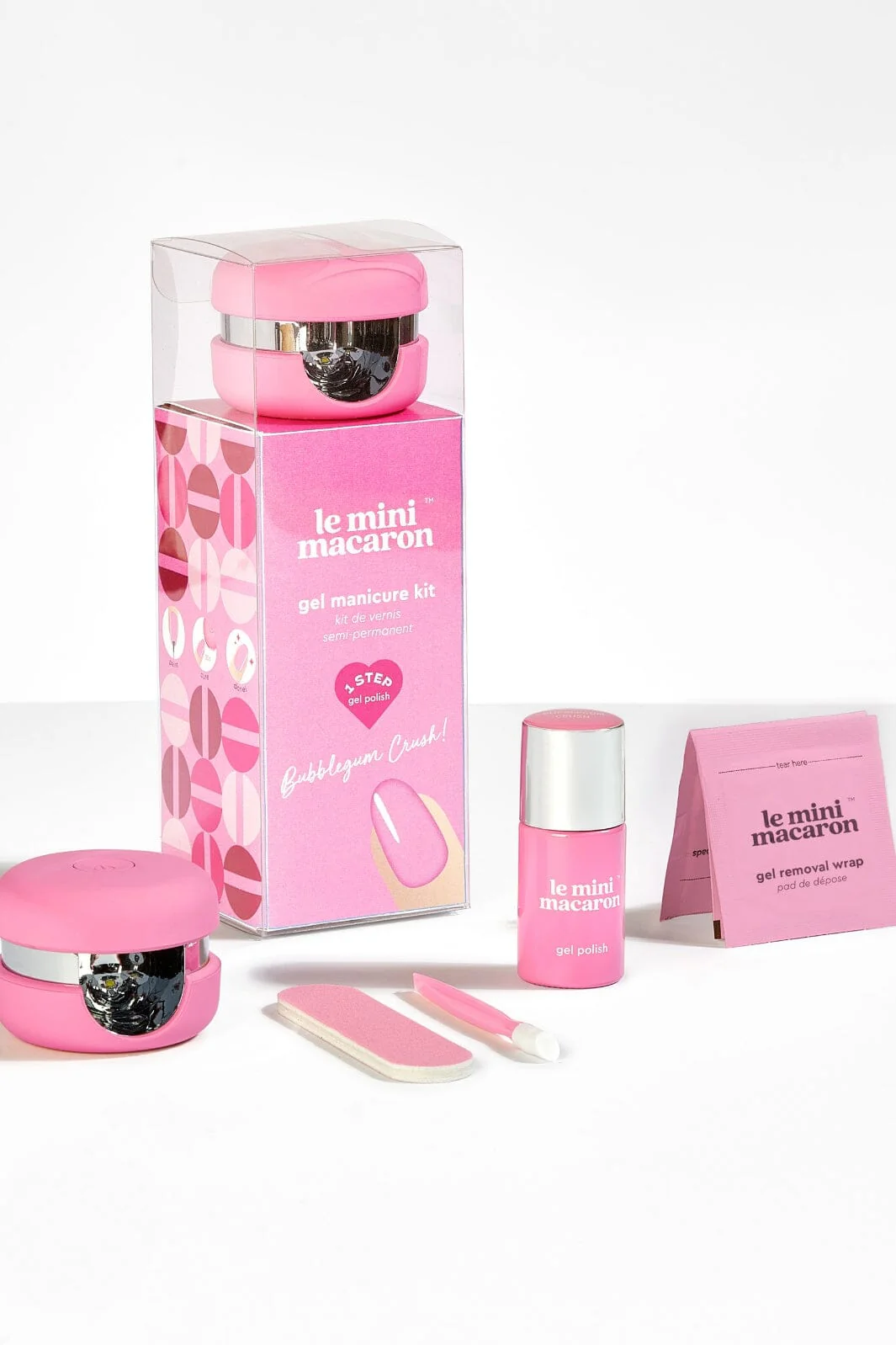 Le Mini Macaron Gel Manicure Kit bubblegum crush
