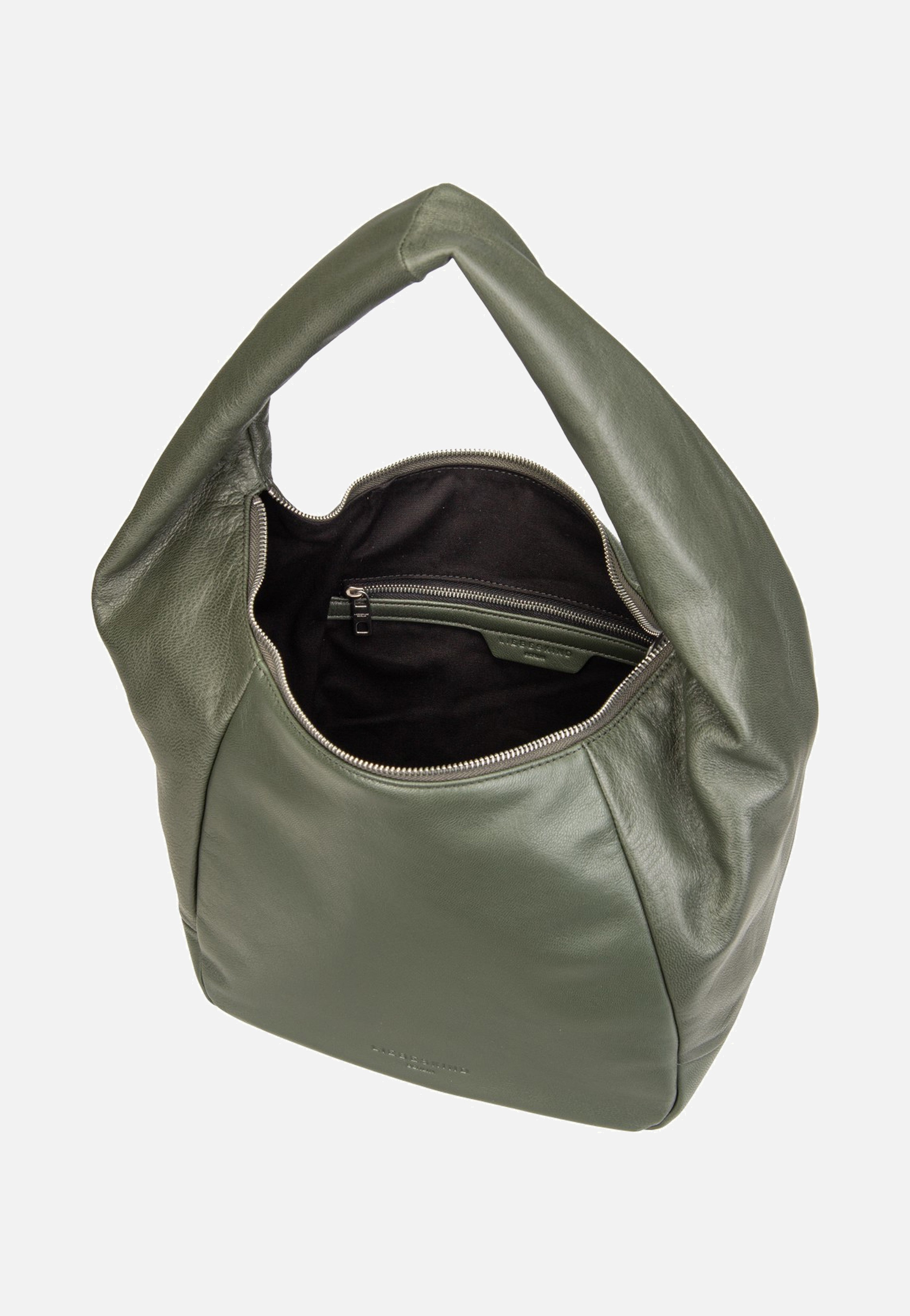 Farrah M Vintage Goat Cypress Green - Hobo Bag