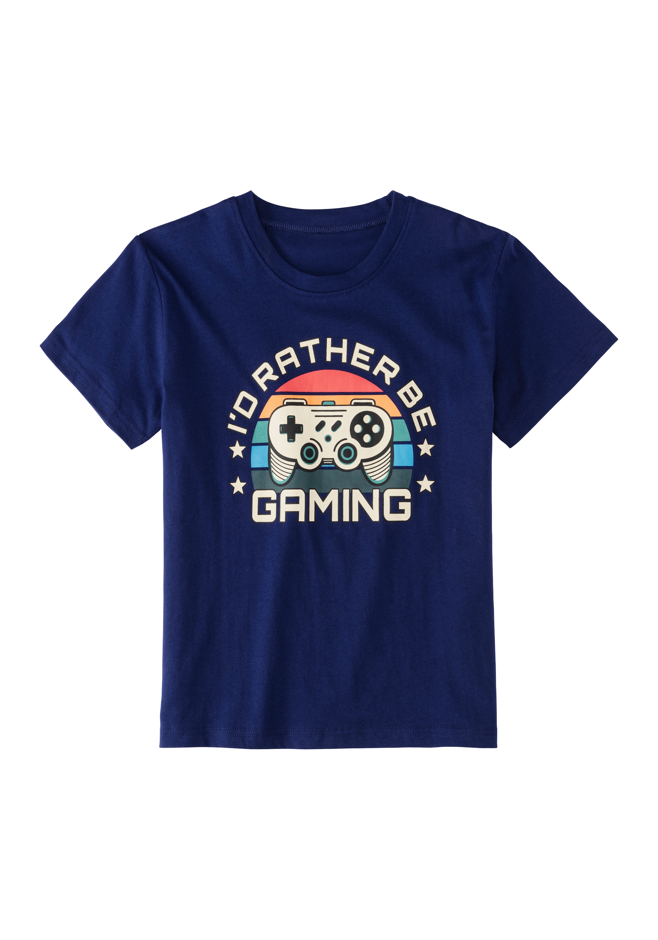 AUTHENTIC LE JOGGER Pyjama Packung, 1 Stück, 2 tlg. Schlafanzug mit grossem Gaming - Print vorn