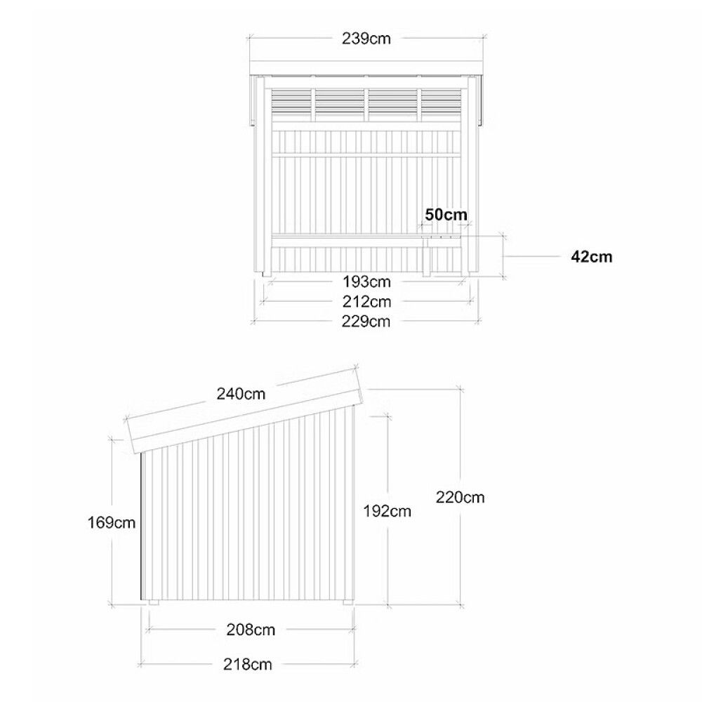 BÅLHYTTE PLUS NORDIC UBEHANDLET 5M²