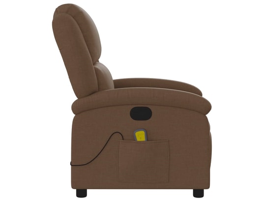 VIDAXL - Fauteuil Relaxation Fauteuil de massage inclinable - Brun - 71x86,5x99,5cm