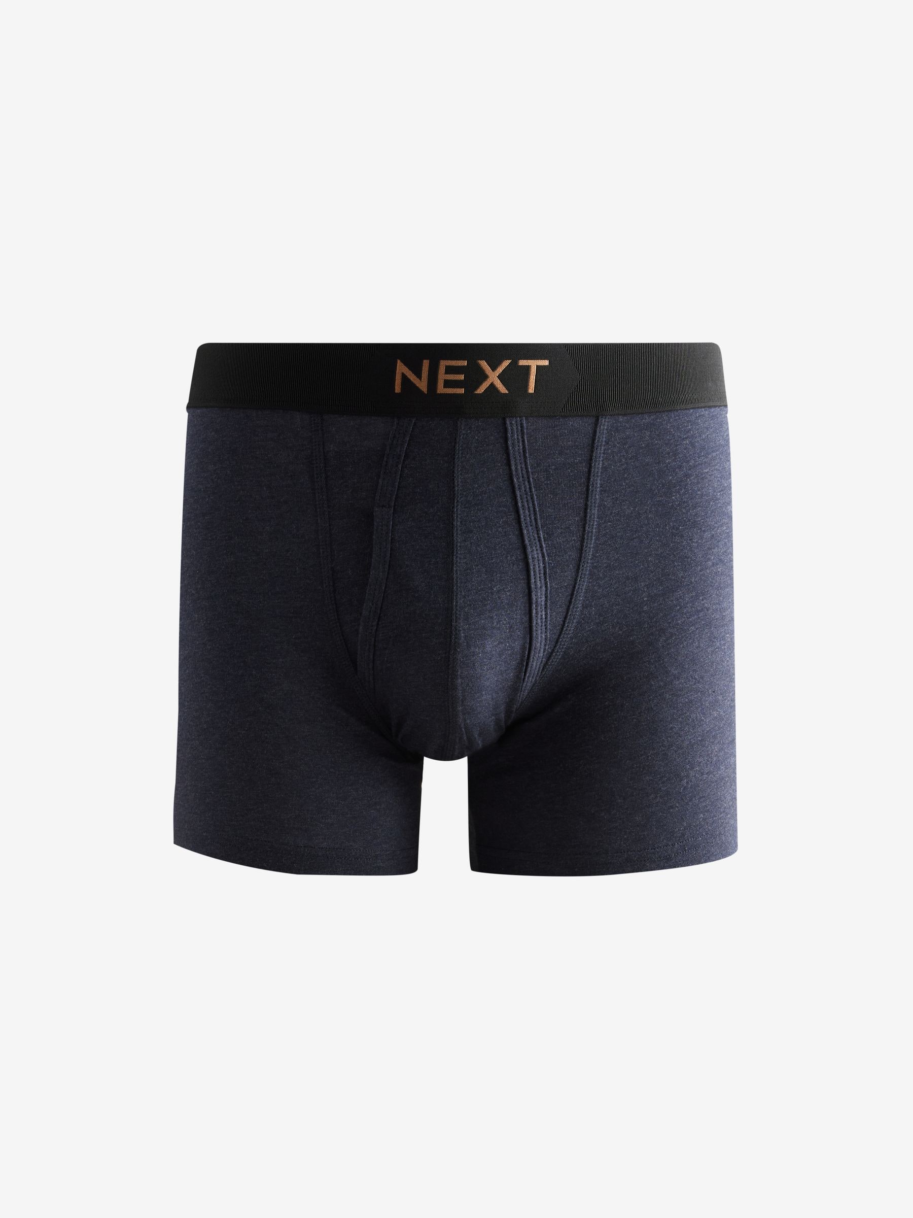 Donker rijk groen/blauw gemêleerd - Verpakking van 8 - Boxershorts met A-voorkant