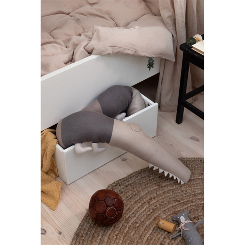 Strikket pude Sleepy Croc Seabreeze Beige