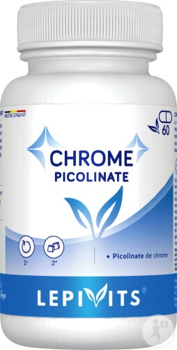 Lepivits Chrome Picolinate 1,5mg Métabolisme Et Glycémie 60 Gélules Végétales