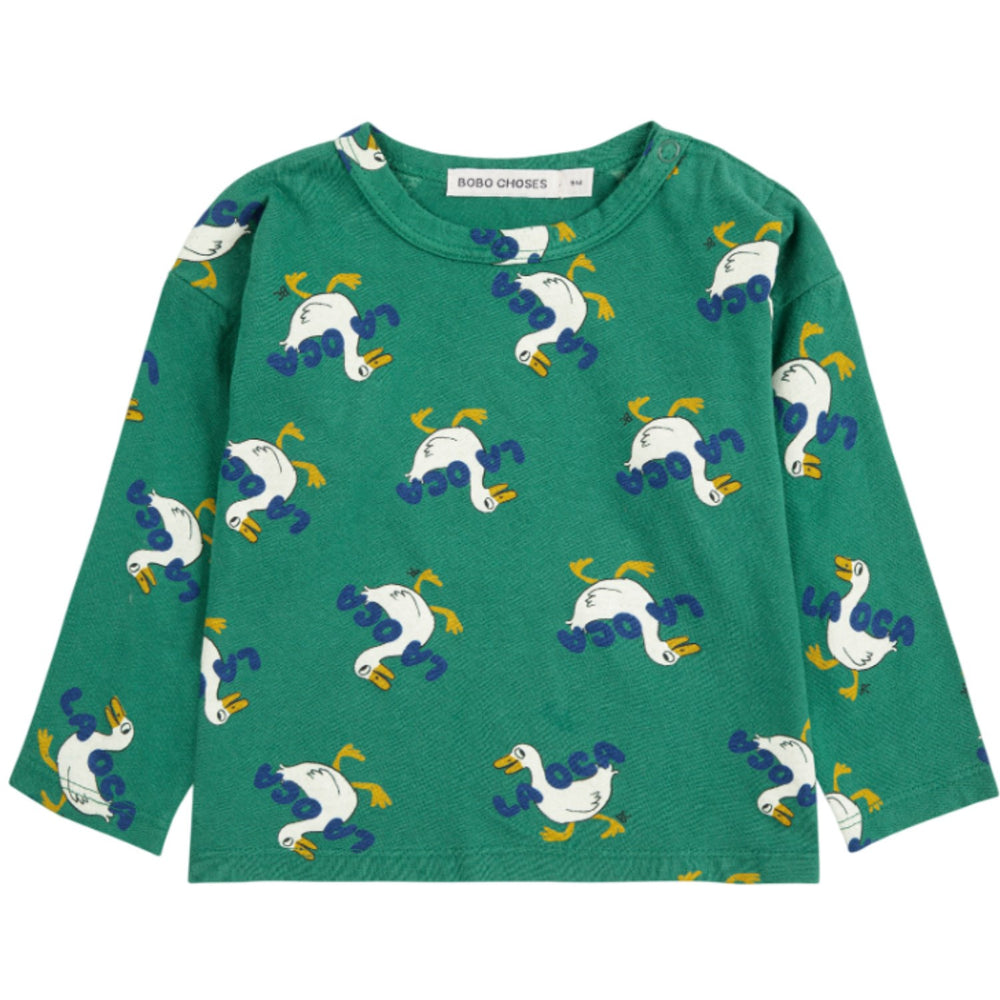 Køb Bobo Choses Green La Oca All Over LS T-Shirt