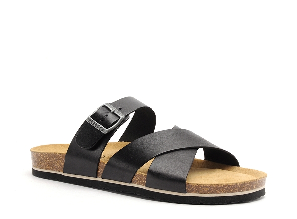 Plakton mules et sabots homme bowl noir
