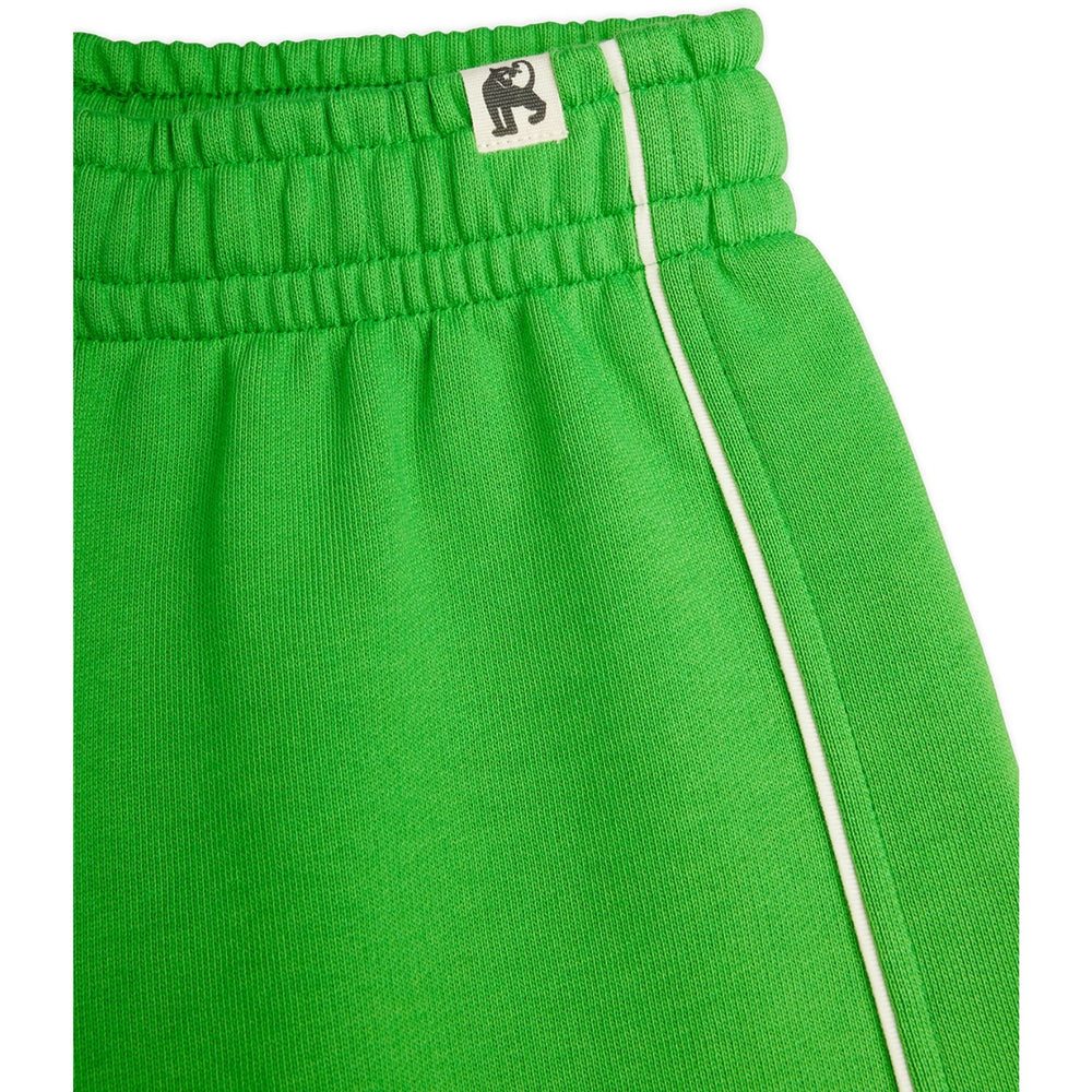 Køb Mini Rodini Green Plain Piping Sweatshorts