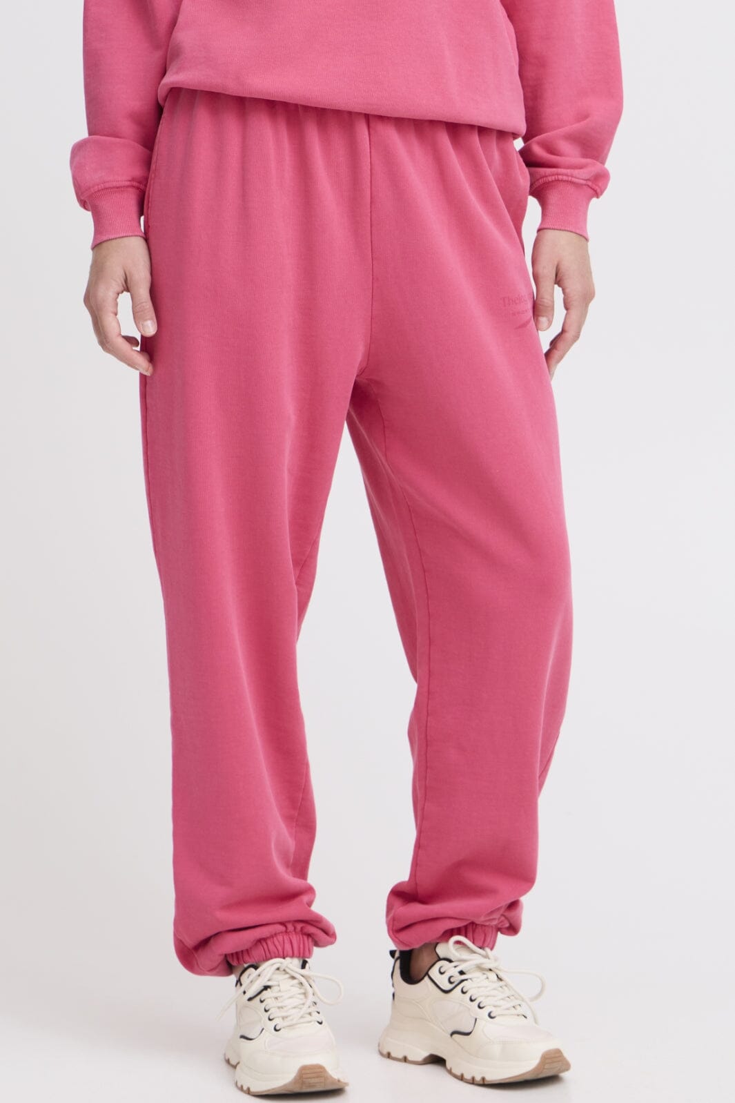 The Jogg Concept Jcrubi Logo Pants 182143 beetroot purple
