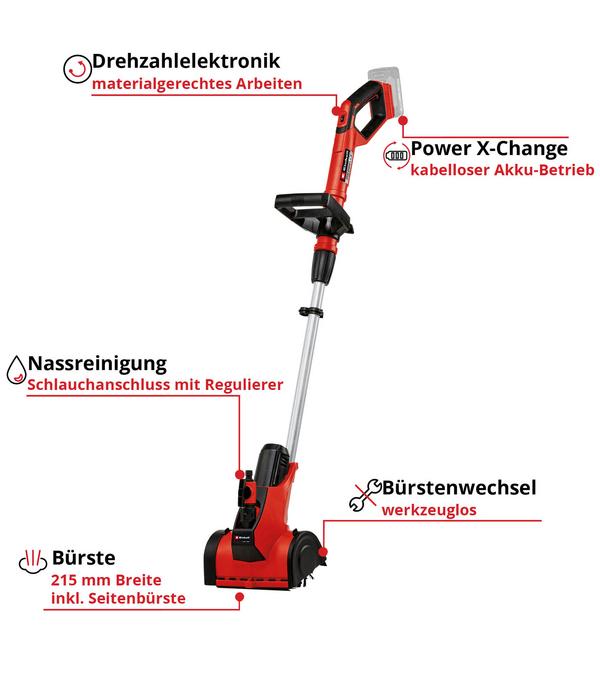 Einhell Akku-Oberflächenbürste PICOBELLA