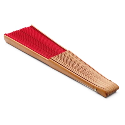 Fächer Birnbaumholz, Rot