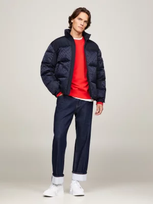 Jaqueta puffer TH Warm New York com monograma