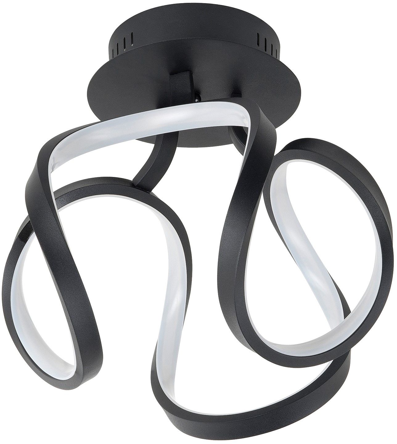 Plafondlamp Zwart Kyra B38 x D38 cm