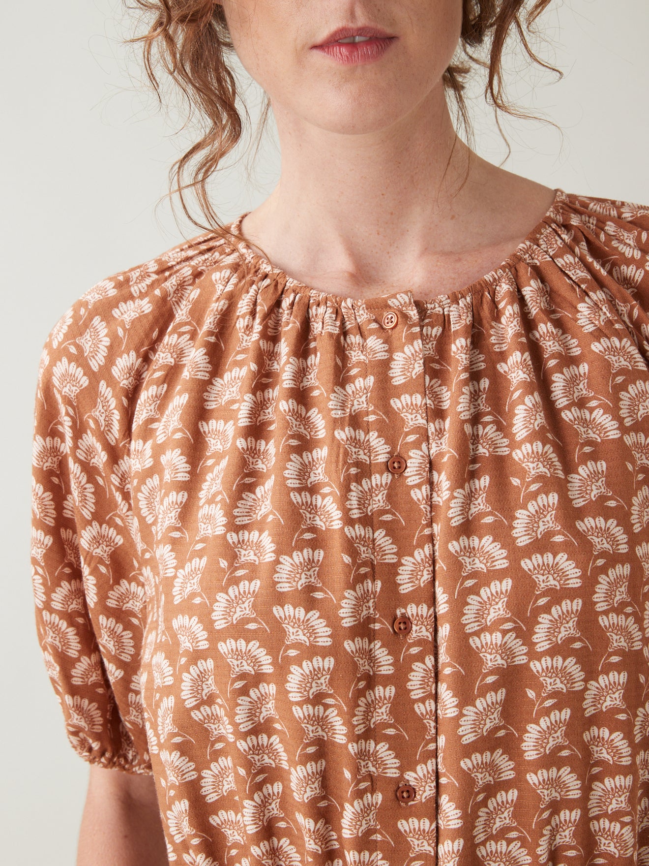 Robe mi-longue femme imprimé Helena