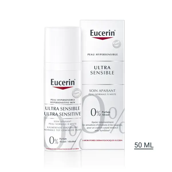 Eucerin Ultra Sensitive Cuidado Suavizante para Pele Normal a Mista 50ml
