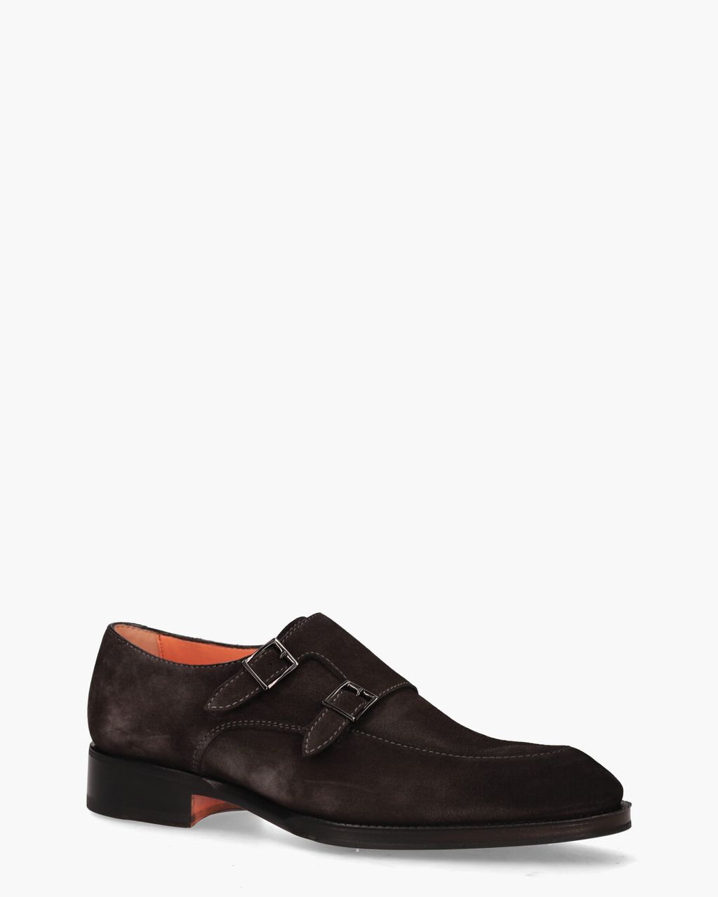 Santoni 18096 Donkerbruin Heren Gespschoenen