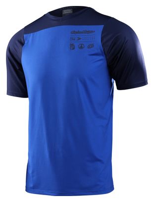 Maillot Manches Courtes Troy Lee Designs Skyline Bleu