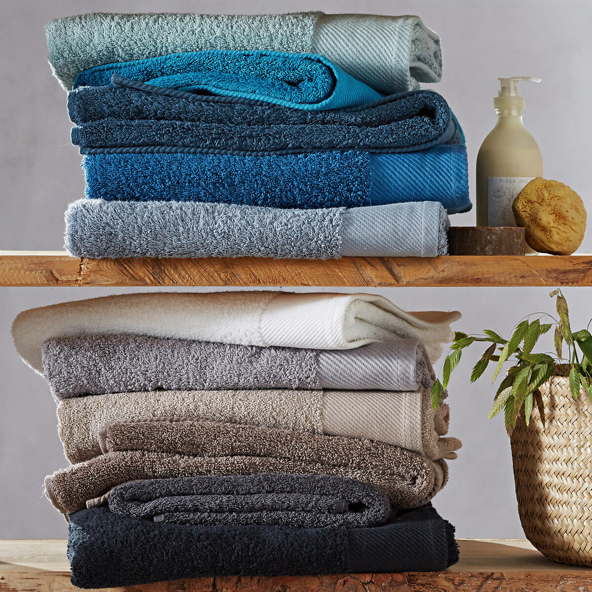 LA REDOUTE INTERIEURS<br>Toalha de banho maxi lisa 500 g/m², Scenario