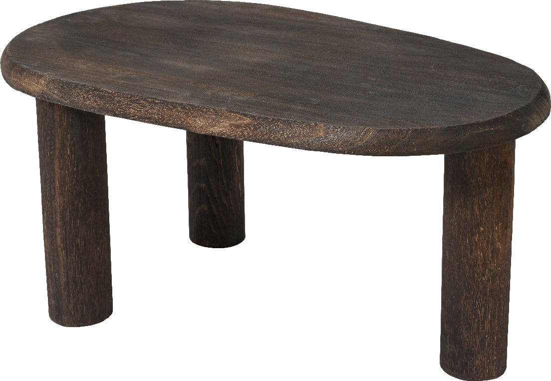 Decoris bijzettafel naturel D 37 H 49 cm