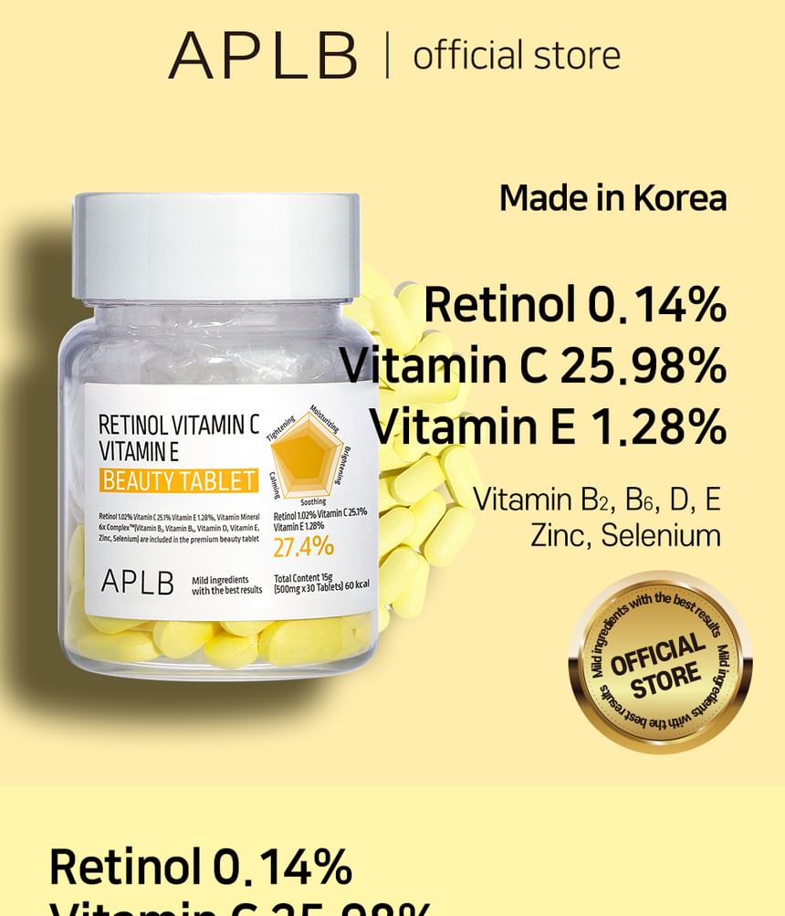 APLB - Retinol Vitamine C Vitamine E Beauty Tablet