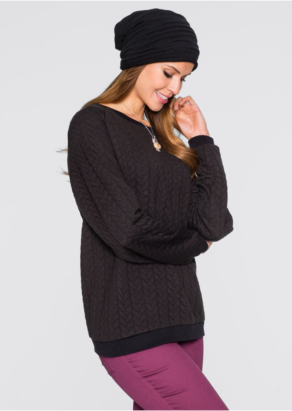 Beanie uni à fronces