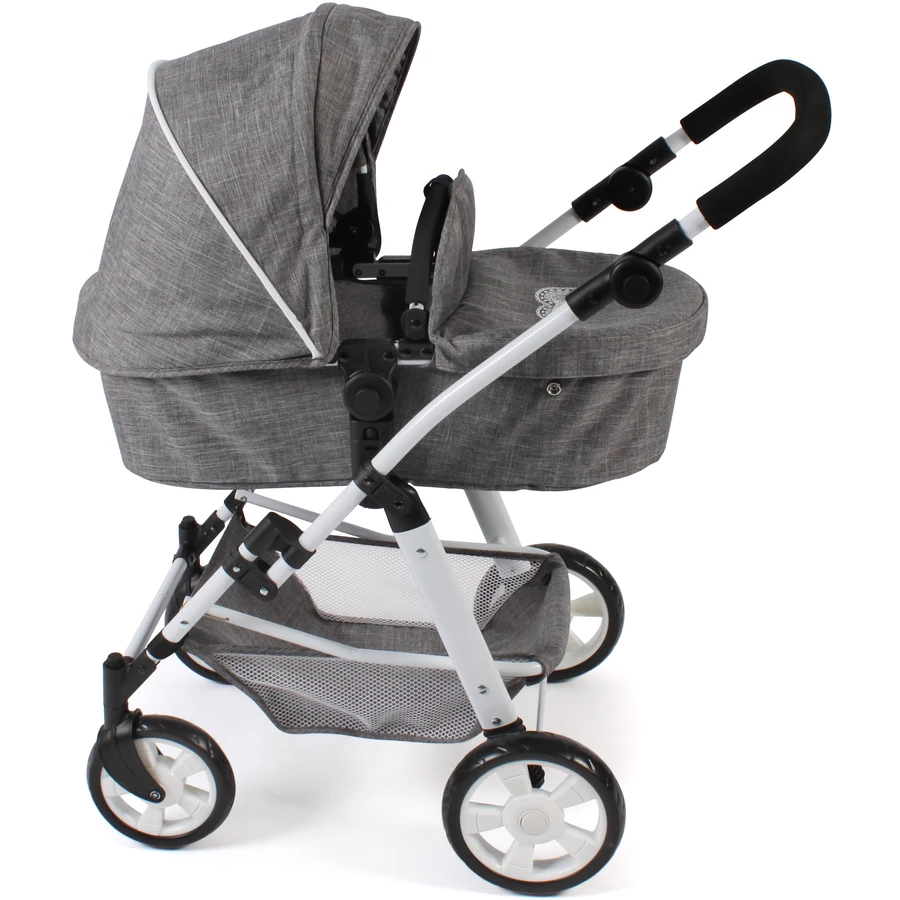 BAYER CHIC 2000 Kombi-Puppenwagen Nele, jeans grau