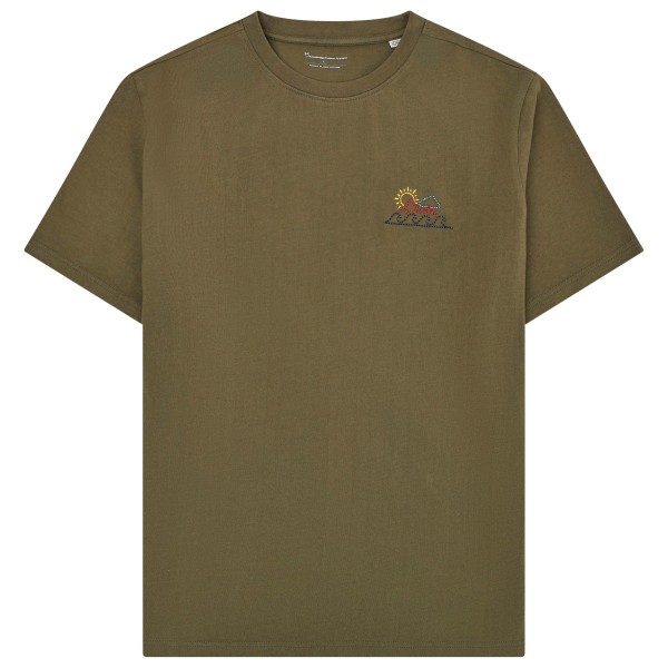 KnowledgeCotton Apparel - Regenerative Organic Cotton Chest Print T-Shirt - T-shirt