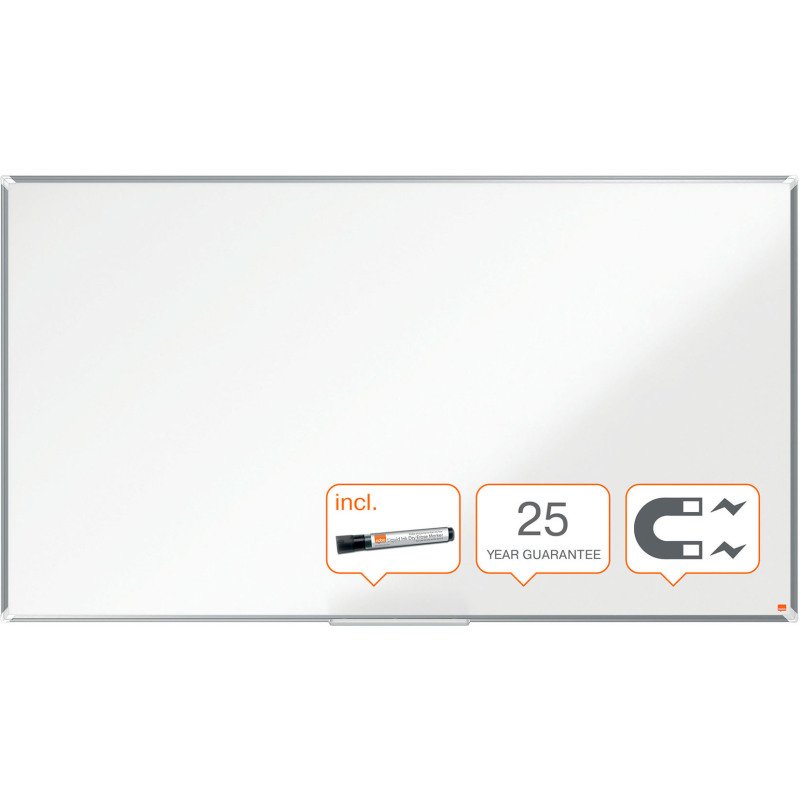 Tableau blanc Widescreen Premium Plus émaillé - 85