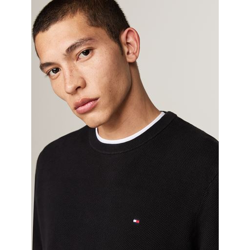 Tommy Hilfiger Essential Structure Striktrøje, Black, L