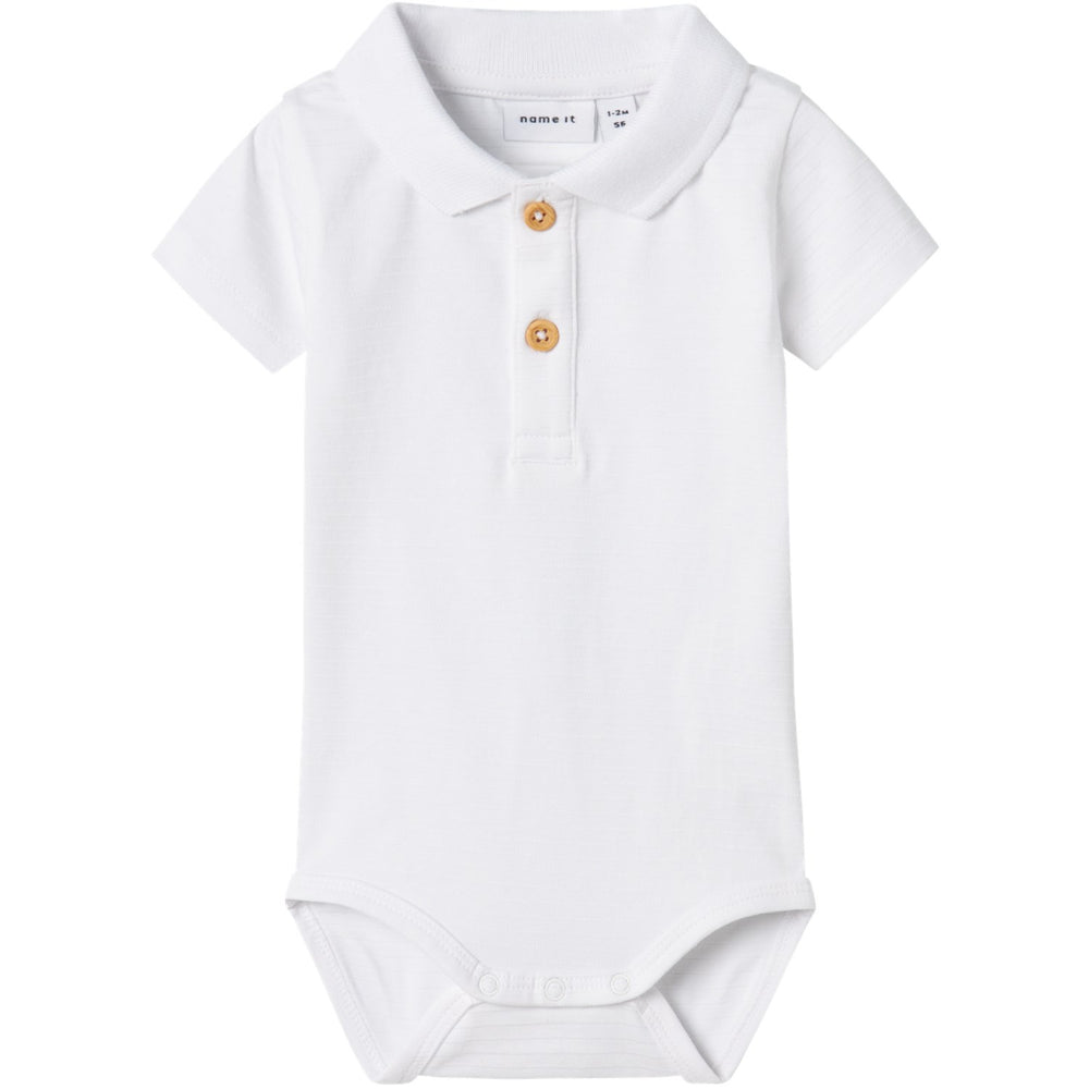 Køb Name It Bright White Hofman Polo Body