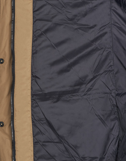 Superdry - FUJI HOODED MID LENGTH PUFFER - Marron