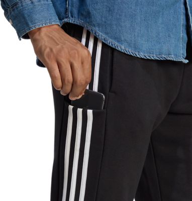 Adidas SportswearEssentials French Terry Tapered Cuff 3-Stripes Pant - schwarz