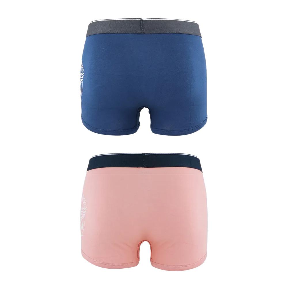 Kaporal X2 Boxers Bleu/Rose Homme Kaporal Tonye