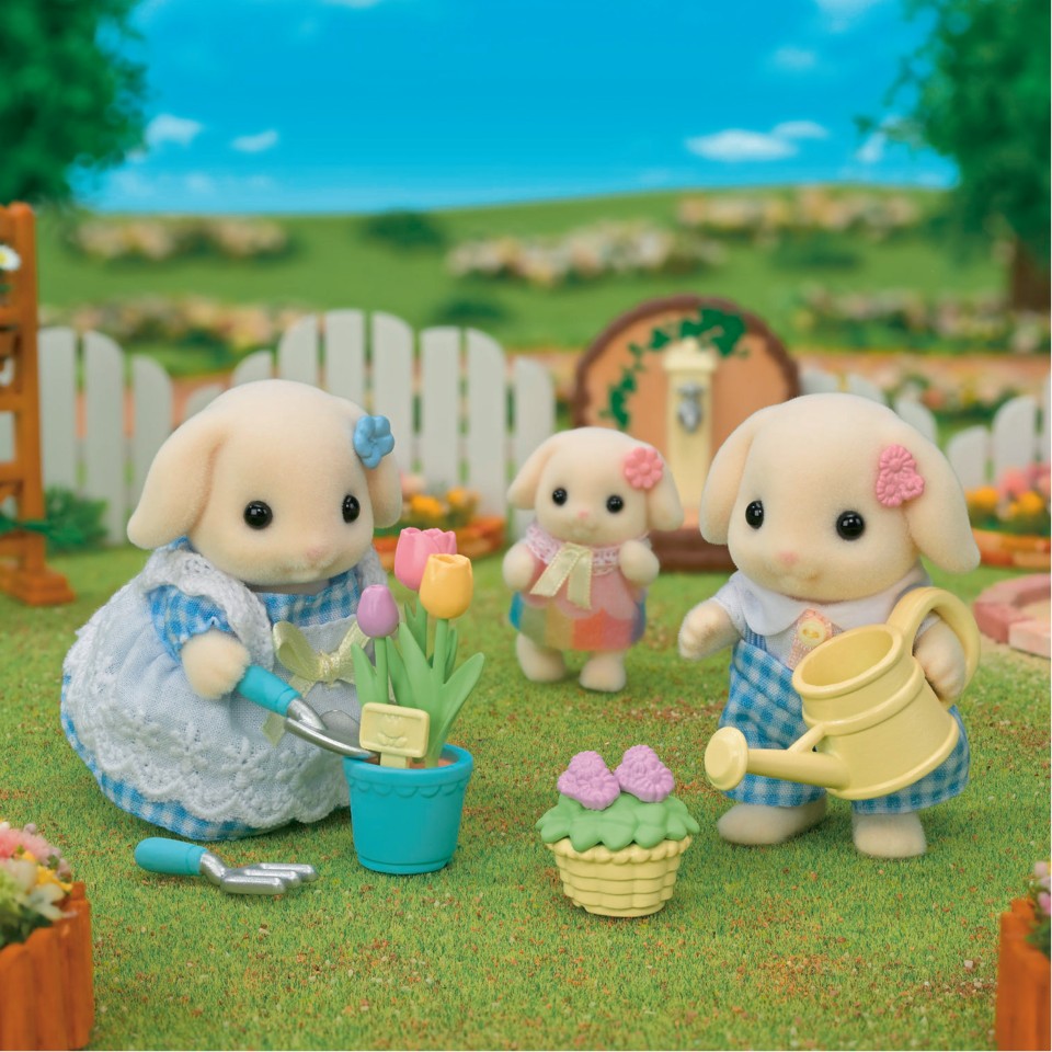 Sylvanian Families - Blomsterhavesæt - Flora Kanin Bror & Søster (5736)