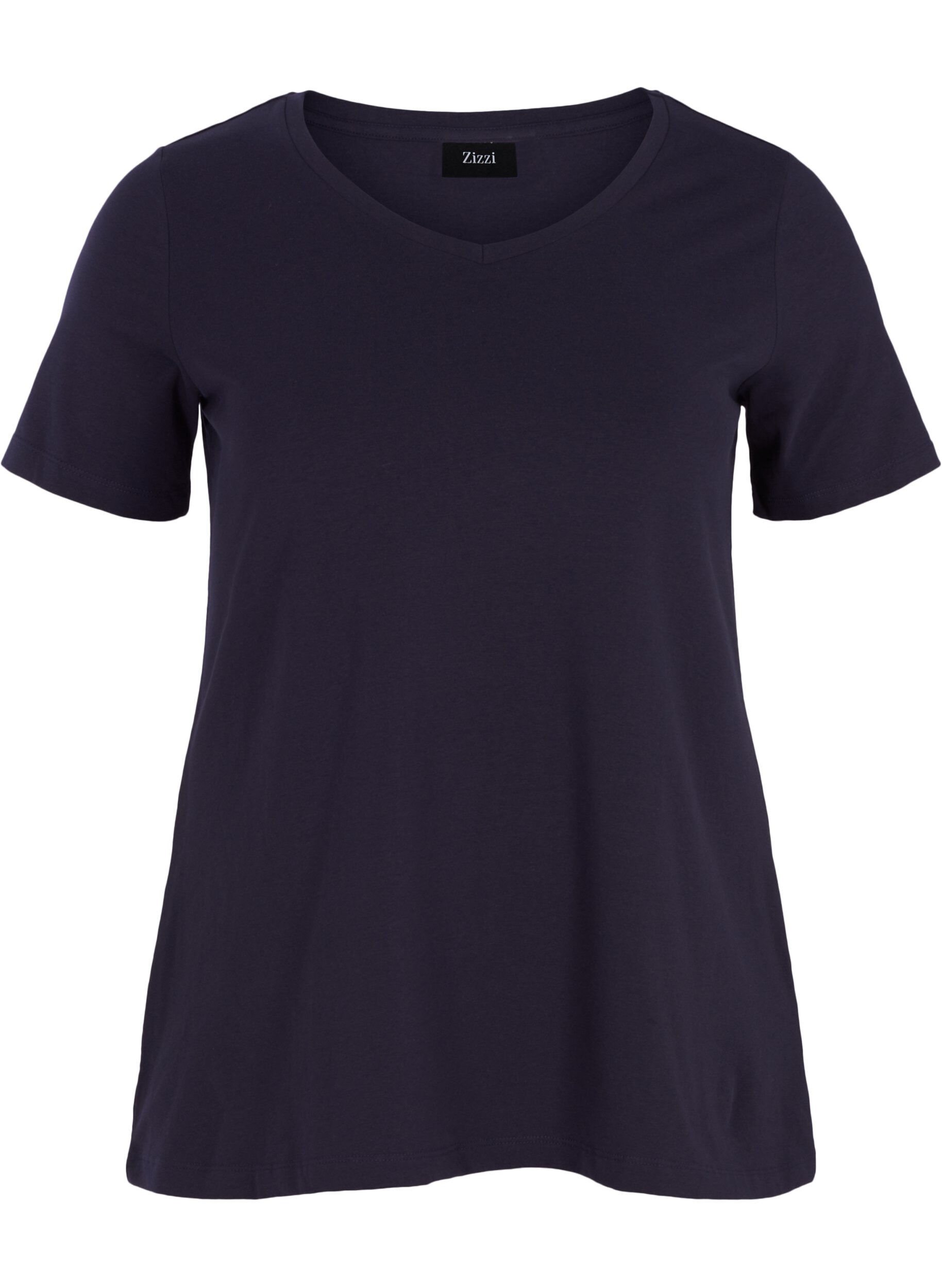 Basis t-shirt med v-hals