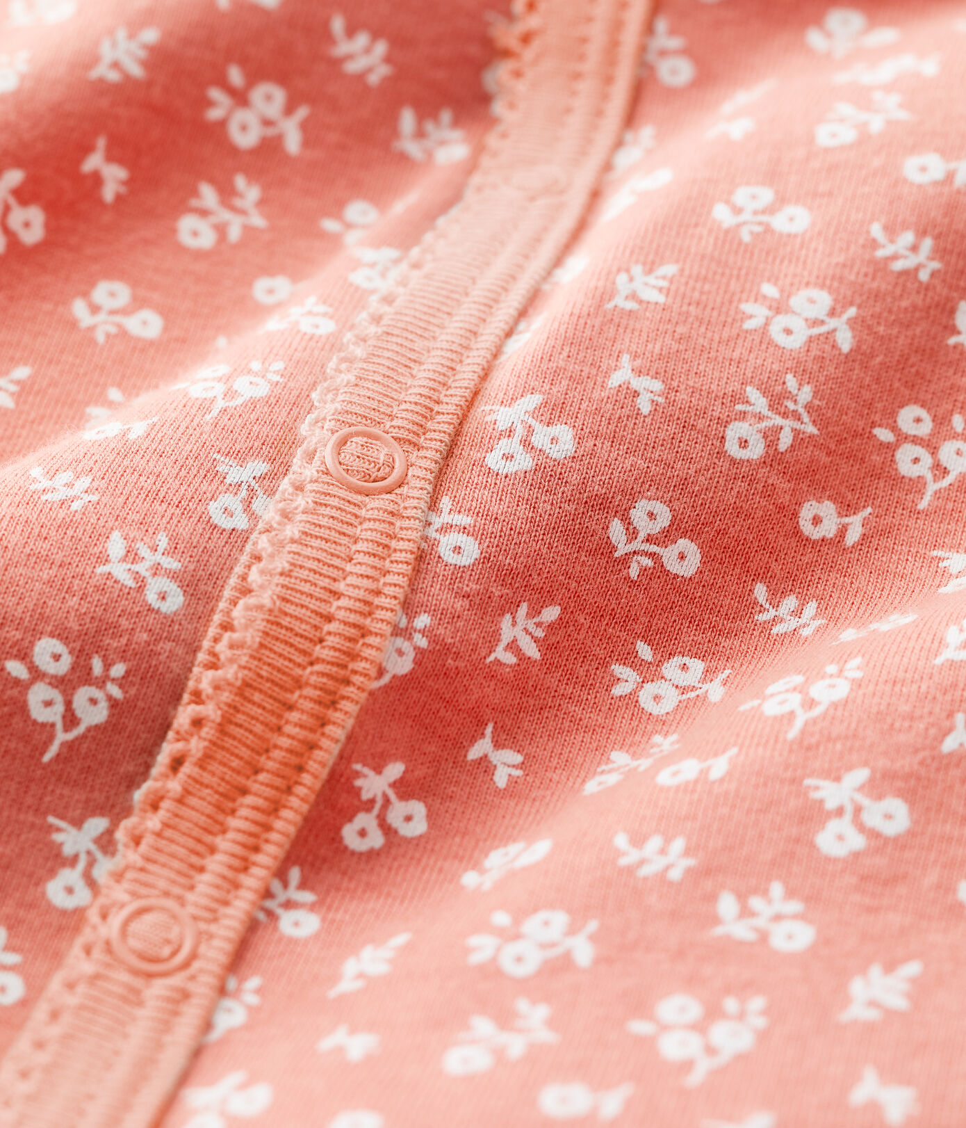 Combicourt fleuri bébé en coton biologique
