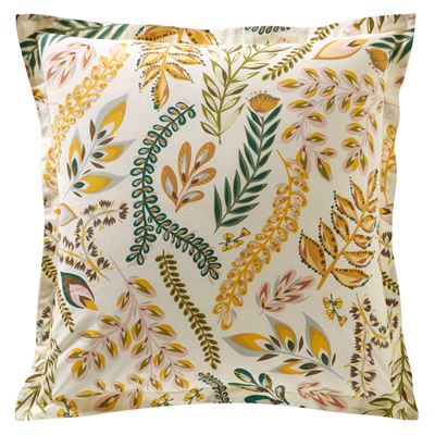 Linge de lit motif feuillage - BECQUET CRÉATION