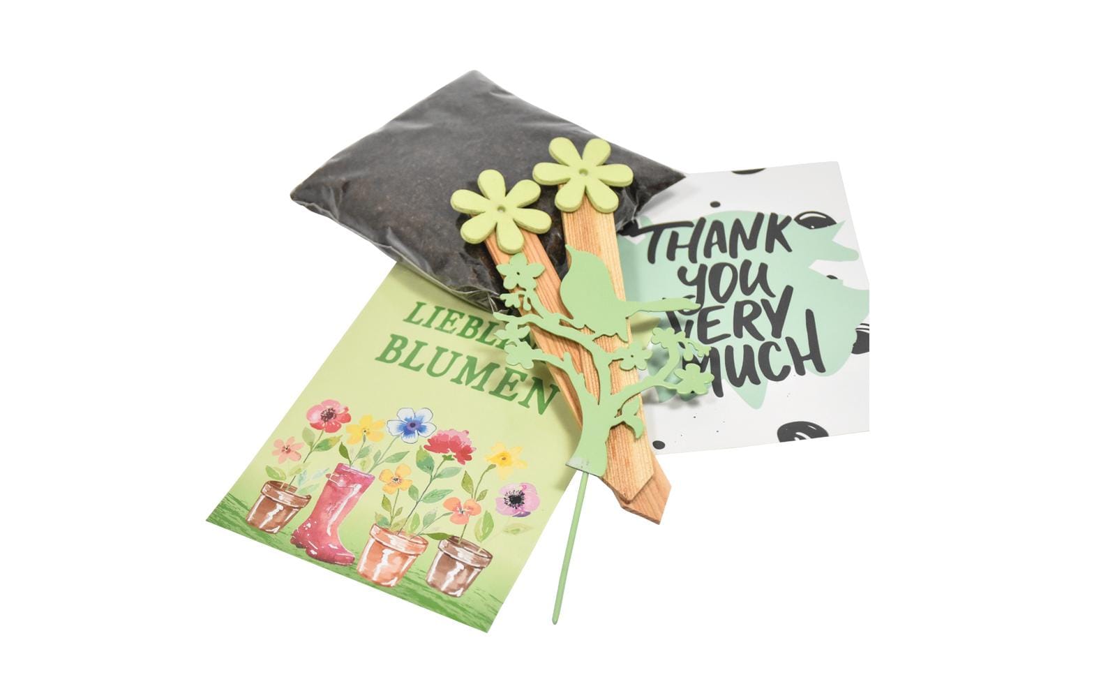 Mitbringsel Wundertüte Einfach DankeGeschenktüte mit Blumenstrausssamen