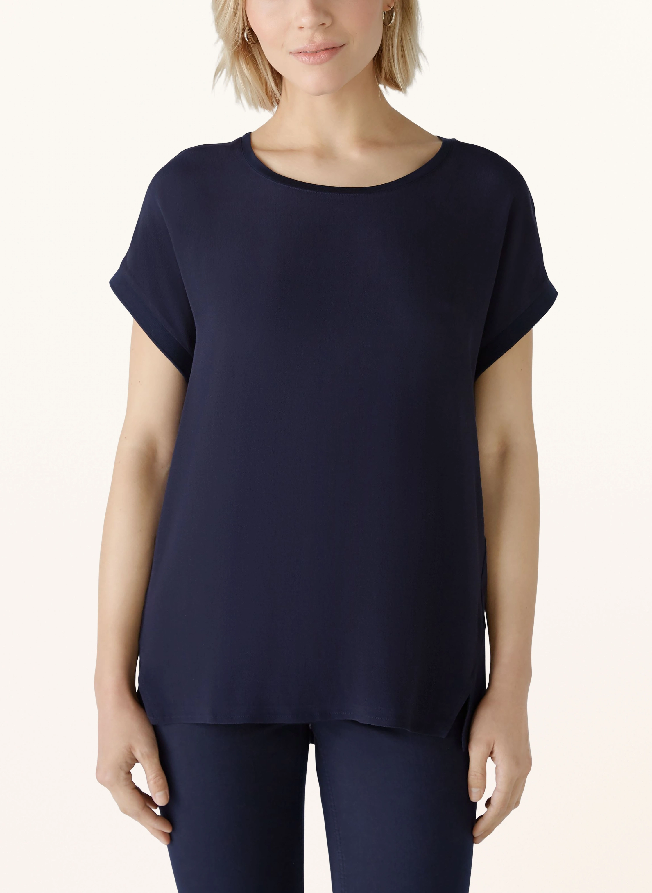 oui Blusenshirt im Materialmix