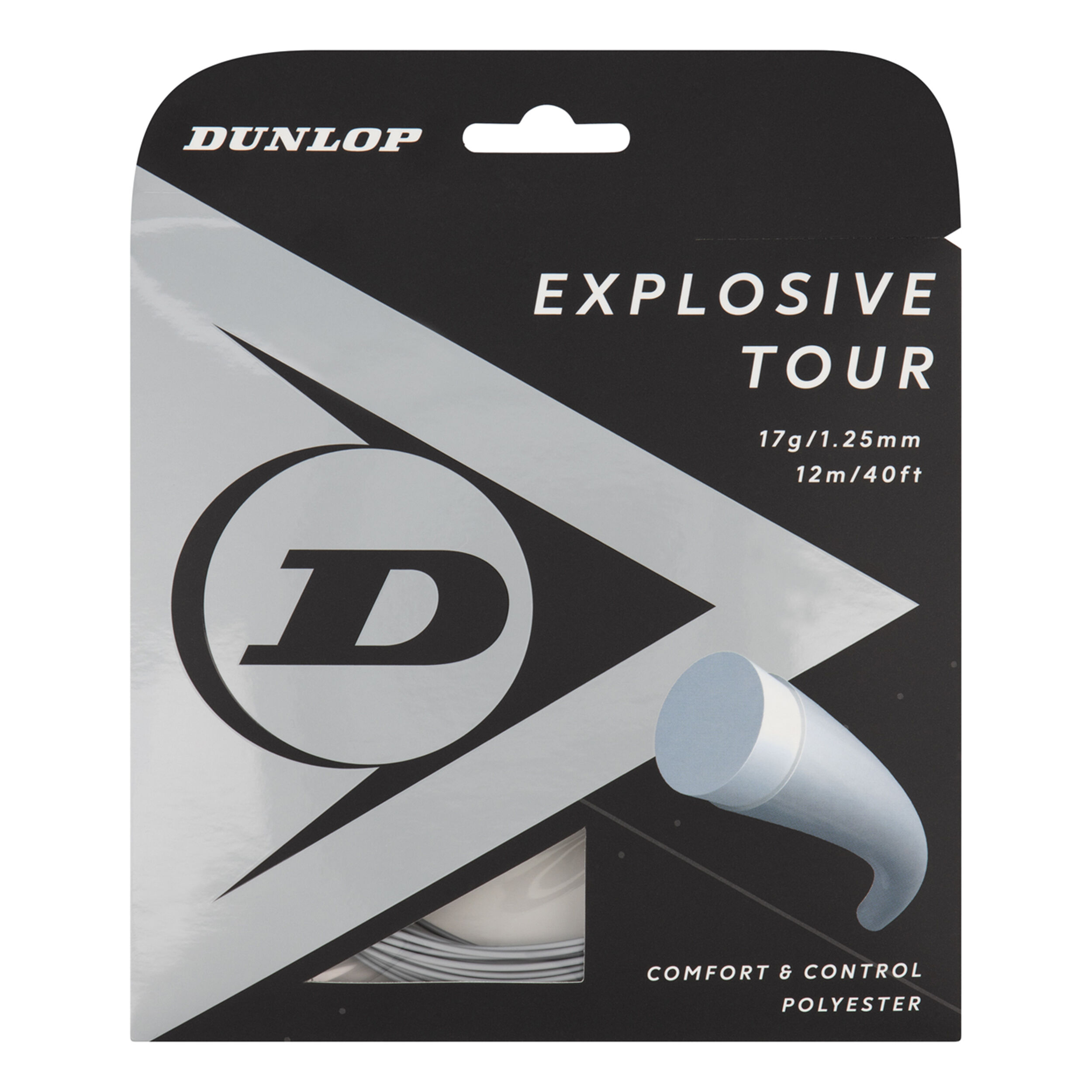 Dunlop Explosive Tour Cordage En Garniture 12m - Argent