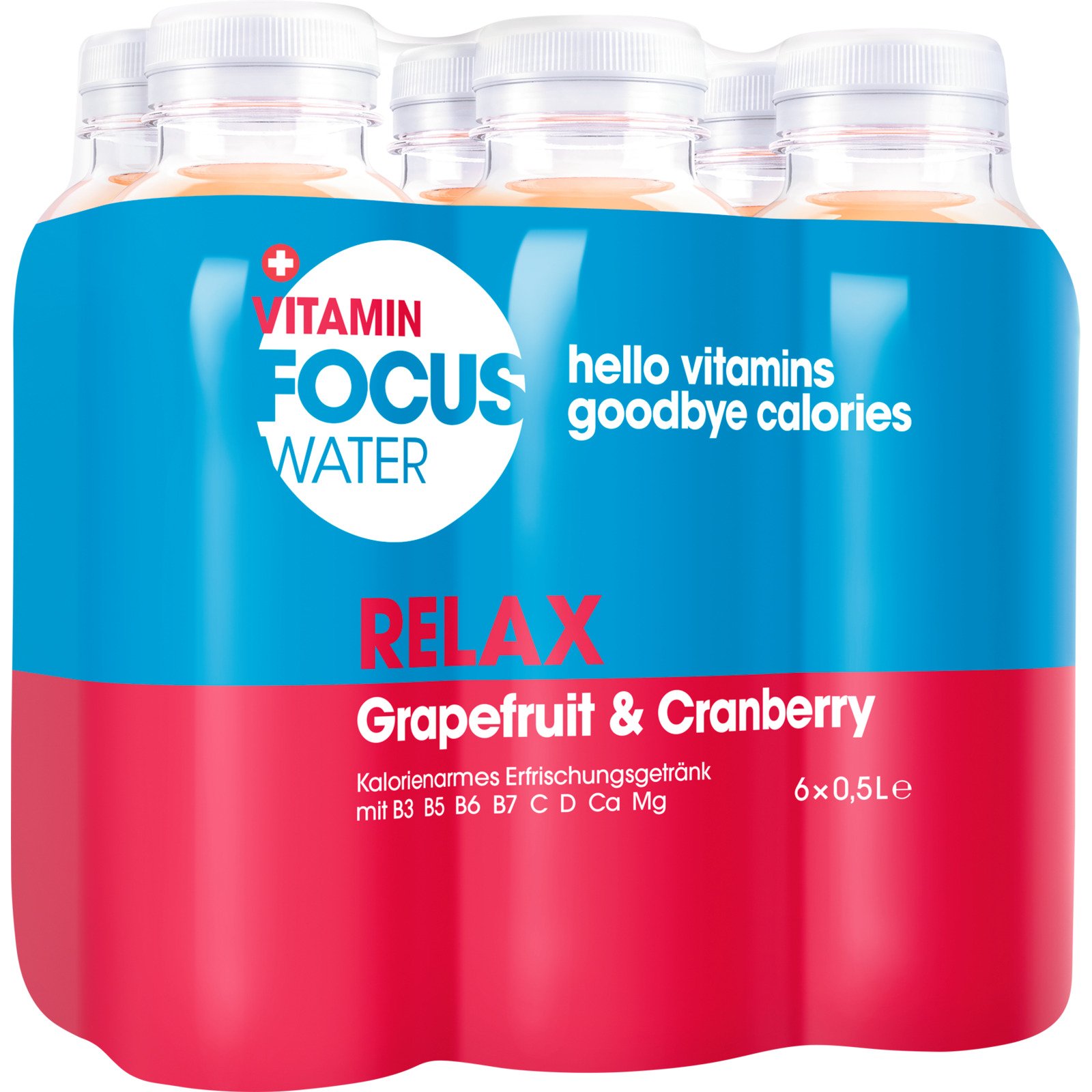 Focuswater Grapefruit&Cranberry 6x50cl