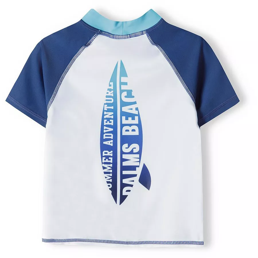 MINOTI Bade-Shirt mit UV Schutz WeißSchwarz