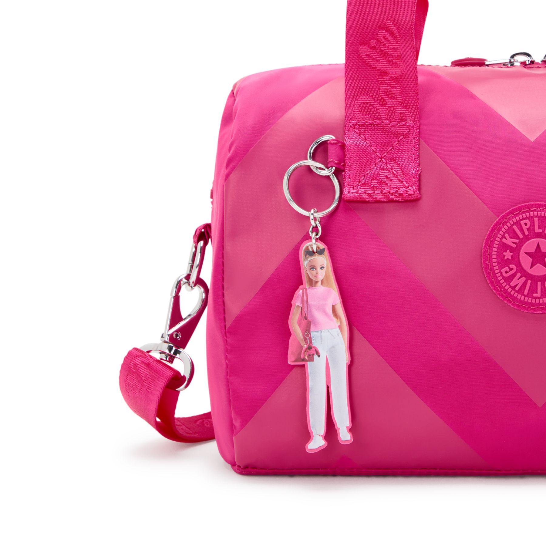 BINA M Sac à main moyen Barbie™ avec bandoulières amovibles et réglables - Power Pink