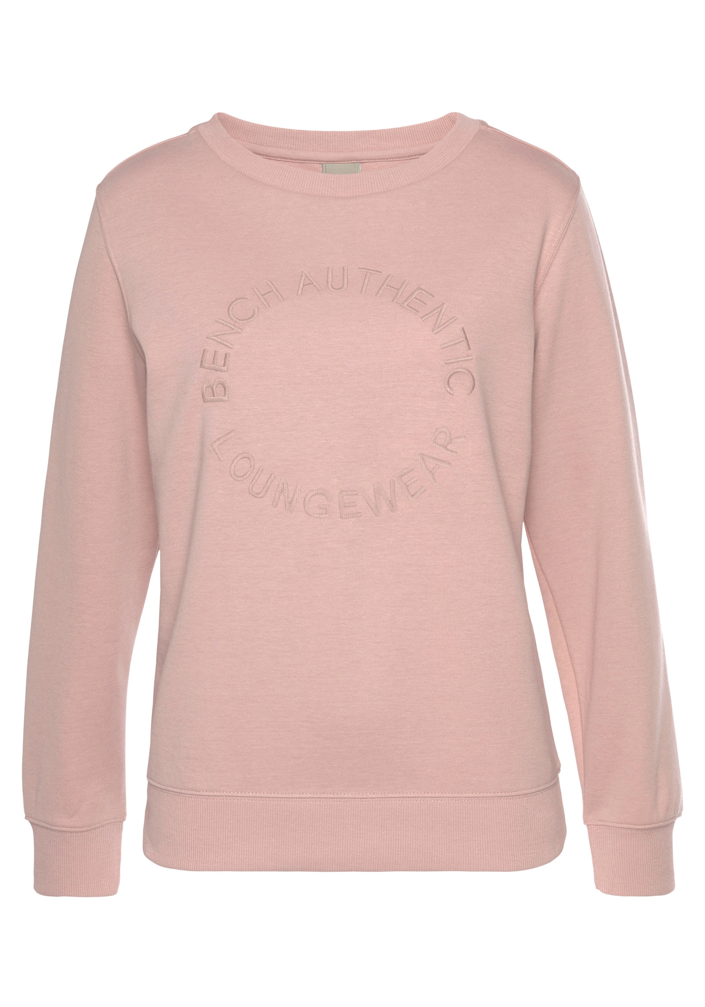 Bench. Loungewear Sweatshirt , mit runder Logostickerei, Loungwear
