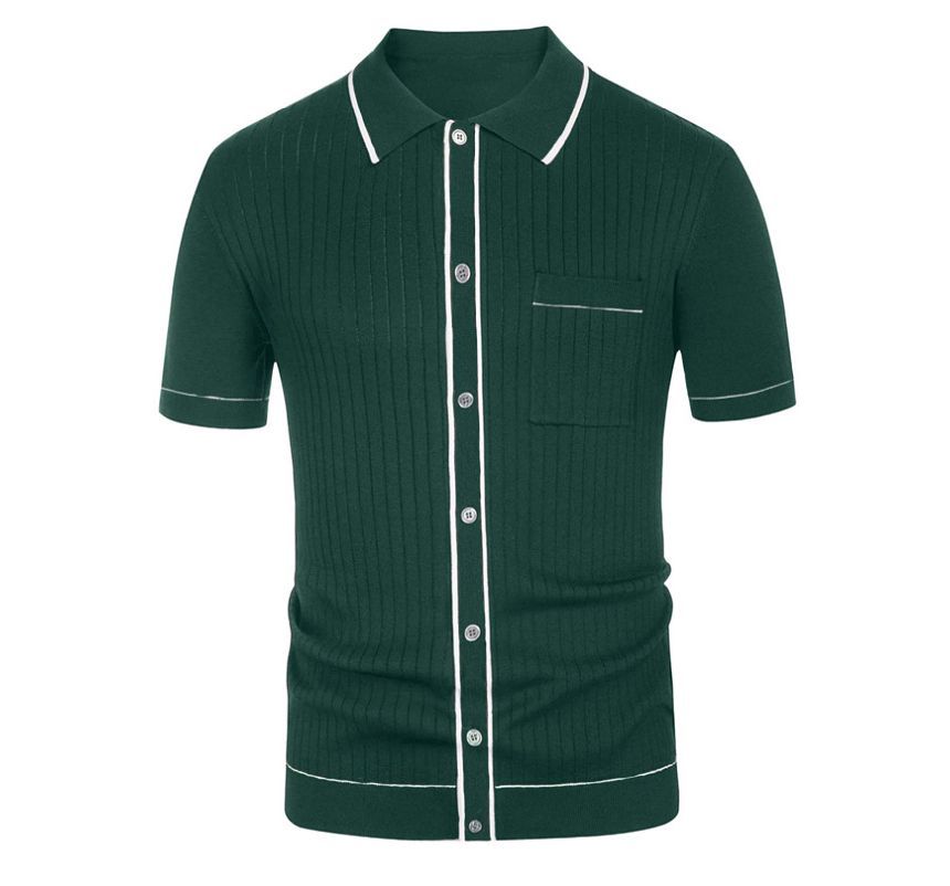 Bolgivy - Poloshirt met korte mouwen en contrasterende afwerking van ribbreisel