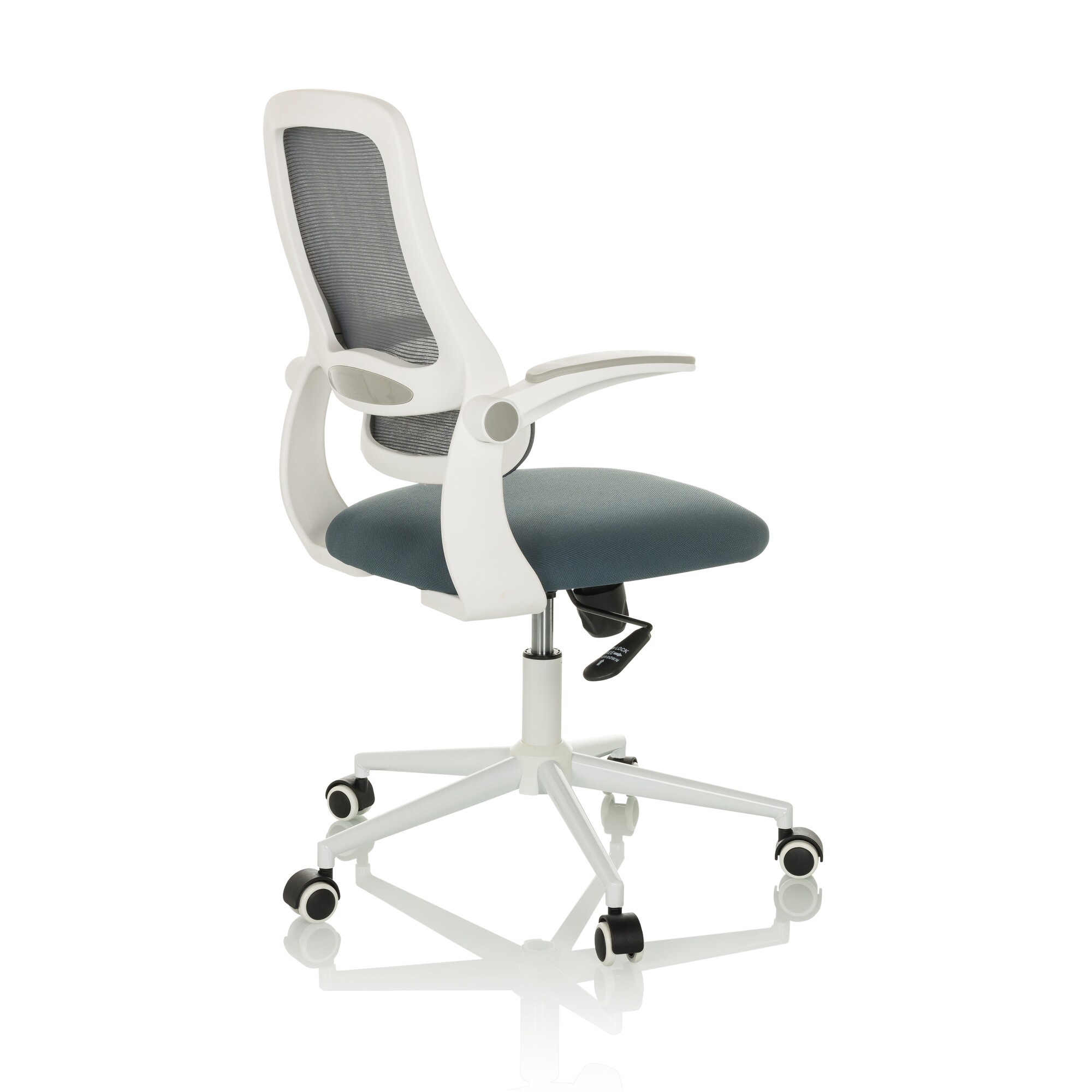 Home Office Bürostuhl MIKO W ECO Stoff/Netzstoff mit abklappbaren Armlehnen hjh OFFICE