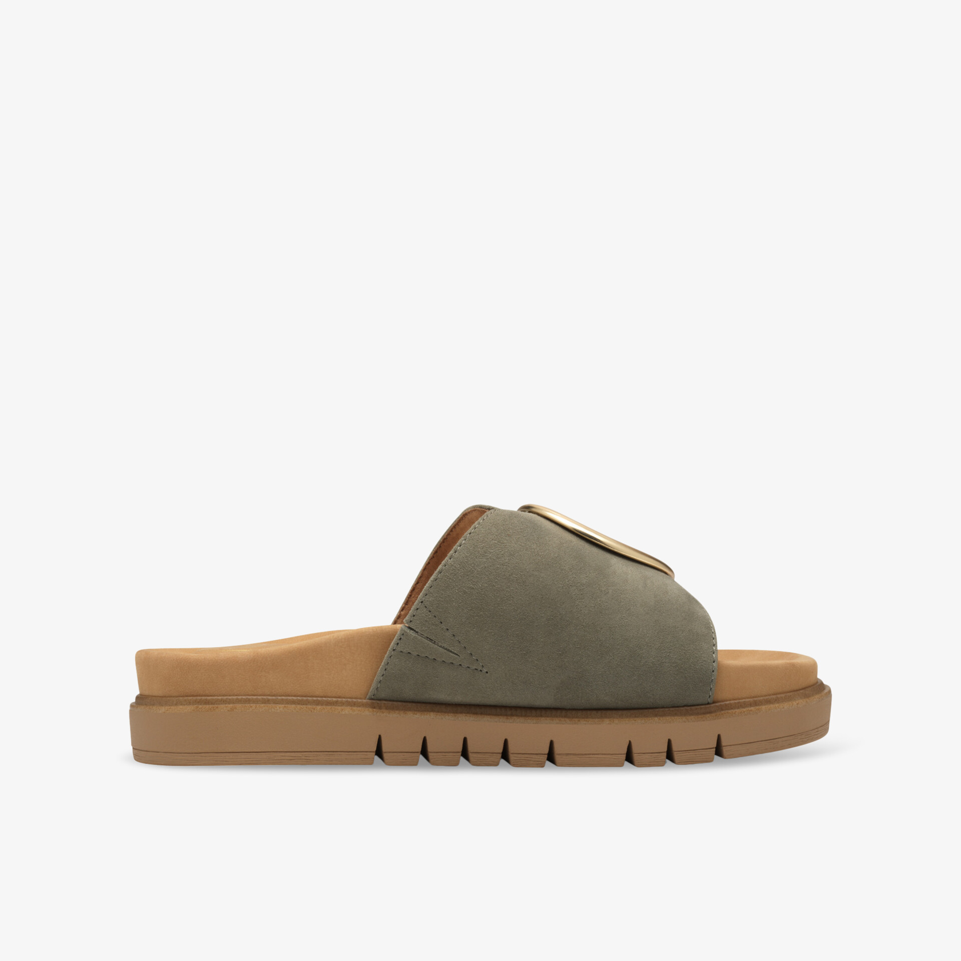 Tamaris Comfort Damen Pantoletten grün