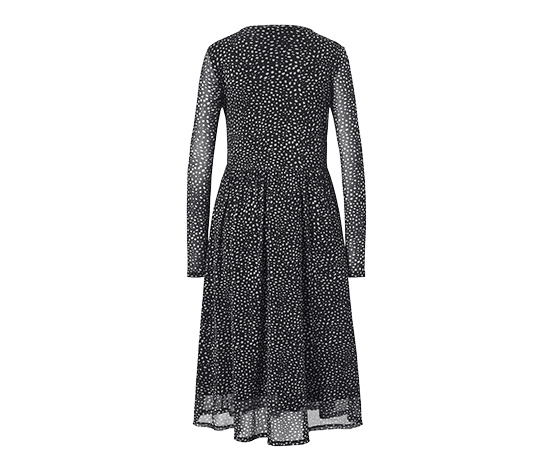 Gepunktetes Mesh-Kleid