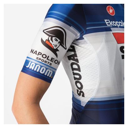 Maillot Manches Courtes Femme Castelli Competizione 2 Soudal Quick Step 2023 Bleu